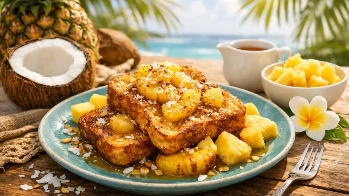 Pain perdu à l’ananas et coco : la recette des îles parfaite pour un matin ensoleillé
