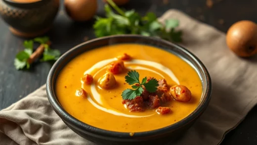 Sauce satay maison : cacahuètes, lait de coco et épices pour les brochettes thaïlandaises