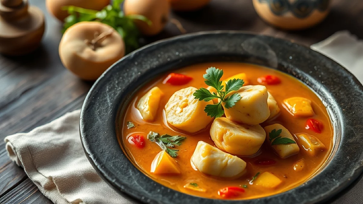 Blaff de poisson antillais : bouillon épicé, piment et herbes pour pocher le poisson