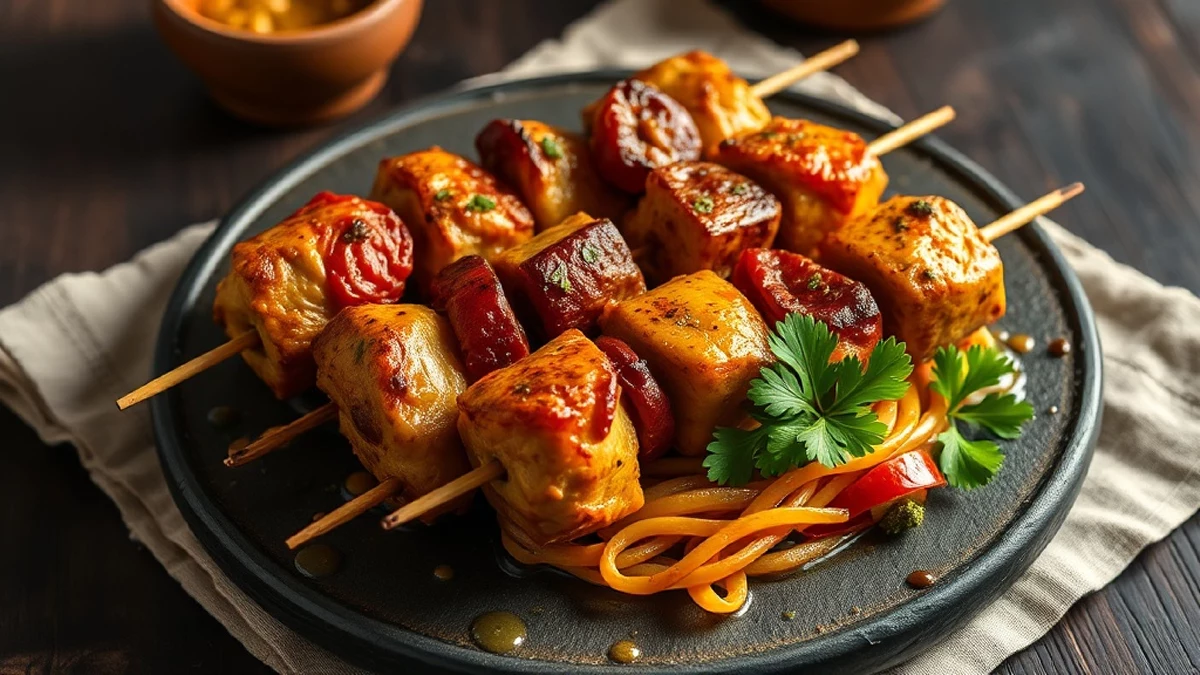 Brochettes de poulet marinées : la marinade qui les rend tendres même sans repos long