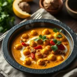 Curry de pois chiches express : lait de coco, tomates et garam masala en 20 minutes