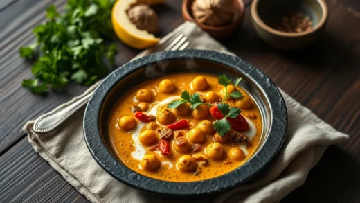 Curry de pois chiches express : lait de coco, tomates et garam masala en 20 minutes