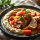 Mafé au poulet : pâte d&rsquo;arachide, tomate et épices, dosage pour que ce soit équilibré
