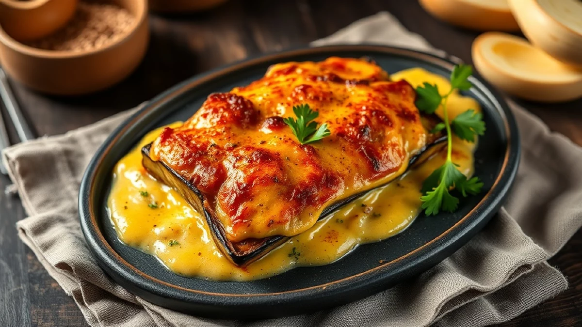 Moussaka grecque : béchamel légère et aubergines bien égouttées, la recette complète