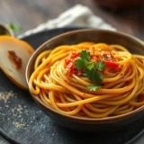 Nouilles soba froides au sésame : sauce tsuyu, concombre et graines de sésame