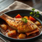 Poisson braisé africain : marinade épicée et cuisson au four, méthode grillades reproduite