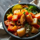 Poke bowl au saumon : riz vinaigré, avocat, edamame et sauce maison