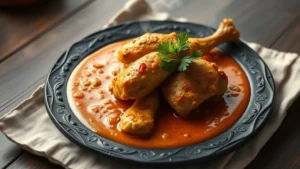Poulet au beurre de cacahuète africain : sauce arachide et tomate, recette simple