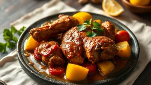 Poulet yassa sénégalais : marinade citron-oignon, la recette et les proportions exactes