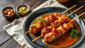 Yakitori maison : brochettes de poulet japonaises, sauce tare et cuisson parfaite