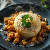 Crumble aux poires et chocolat : la pâte sablée granuleuse et la garniture fondante