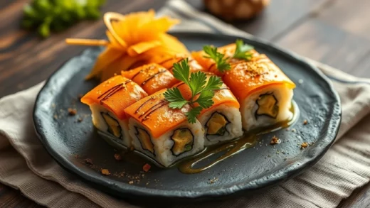 Maki au saumon maison : riz vinaigré, découpe du poisson et roulage sans natte de bambou