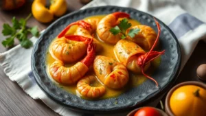 Pâtes aux crevettes : sauce crème-bisque légère et cuisson juste pour les crevettes