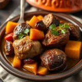 Tajine d&rsquo;agneau aux pruneaux : cuisson lente, épices du ras-el-hanout et proportions