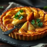 Tarte aux poires et amandes : frangipane maison et poires pochées, la recette complète