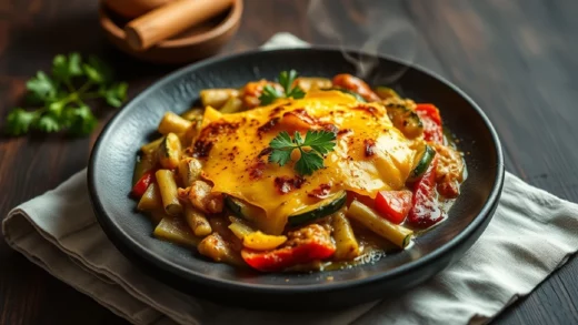 Gratin de courgettes au chèvre : tranches fines, fromage de chèvre et herbes de Provence