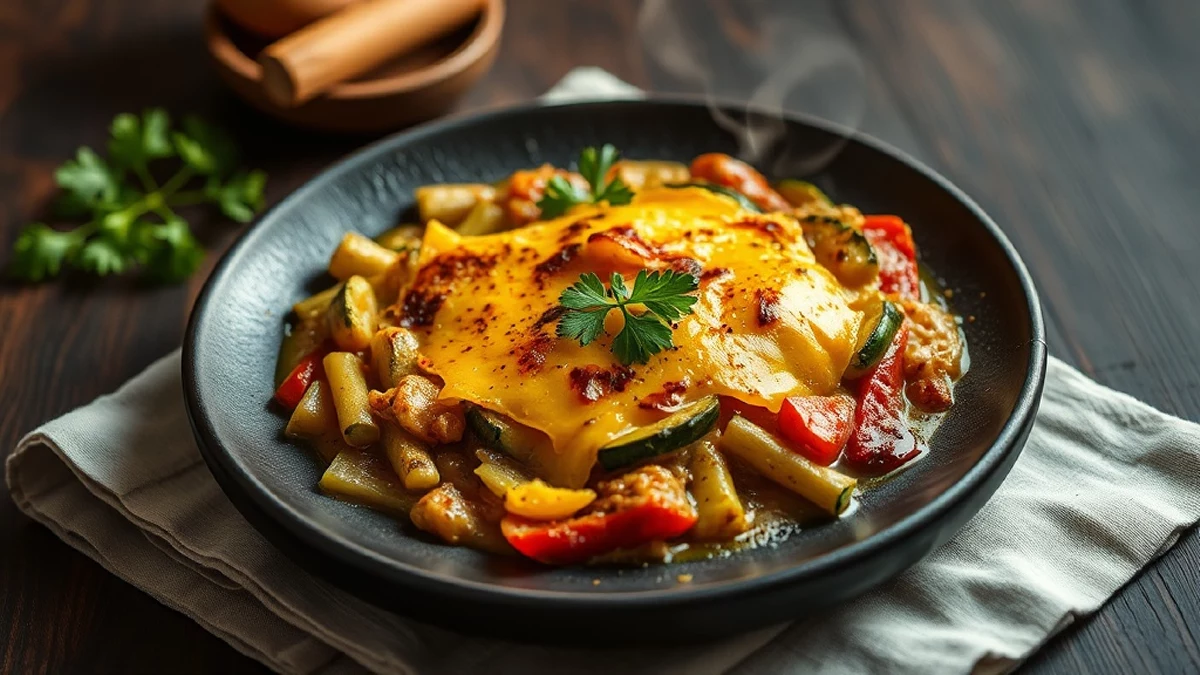 Gratin de courgettes au chèvre : tranches fines, fromage de chèvre et herbes de Provence
