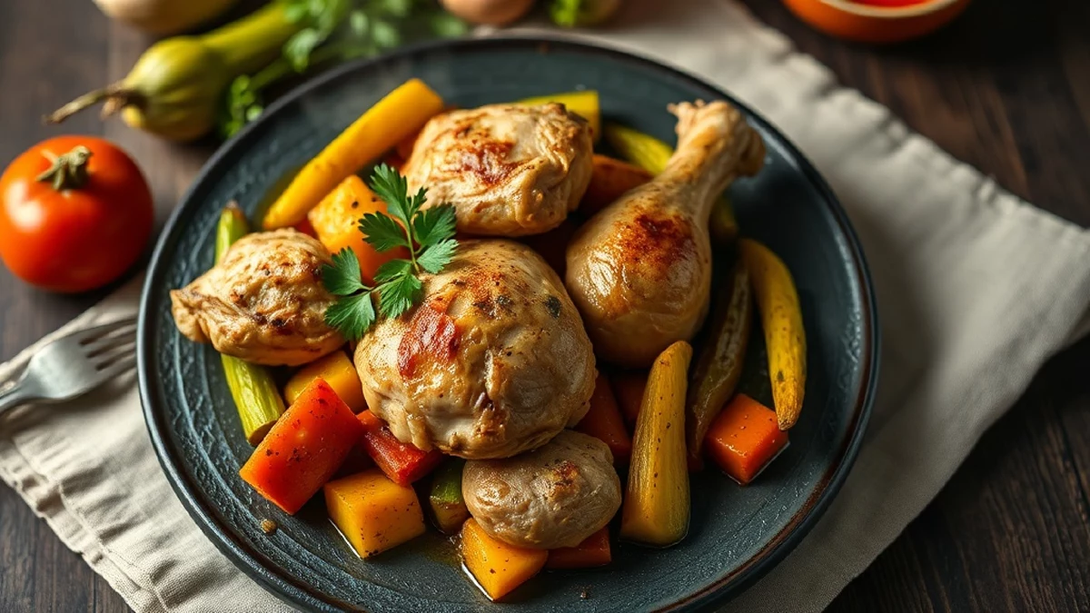 Poulet citron, courgettes et pommes de terre grenaille à l&rsquo;Airfryer : le repas d&rsquo;été prêt en 20 minutes