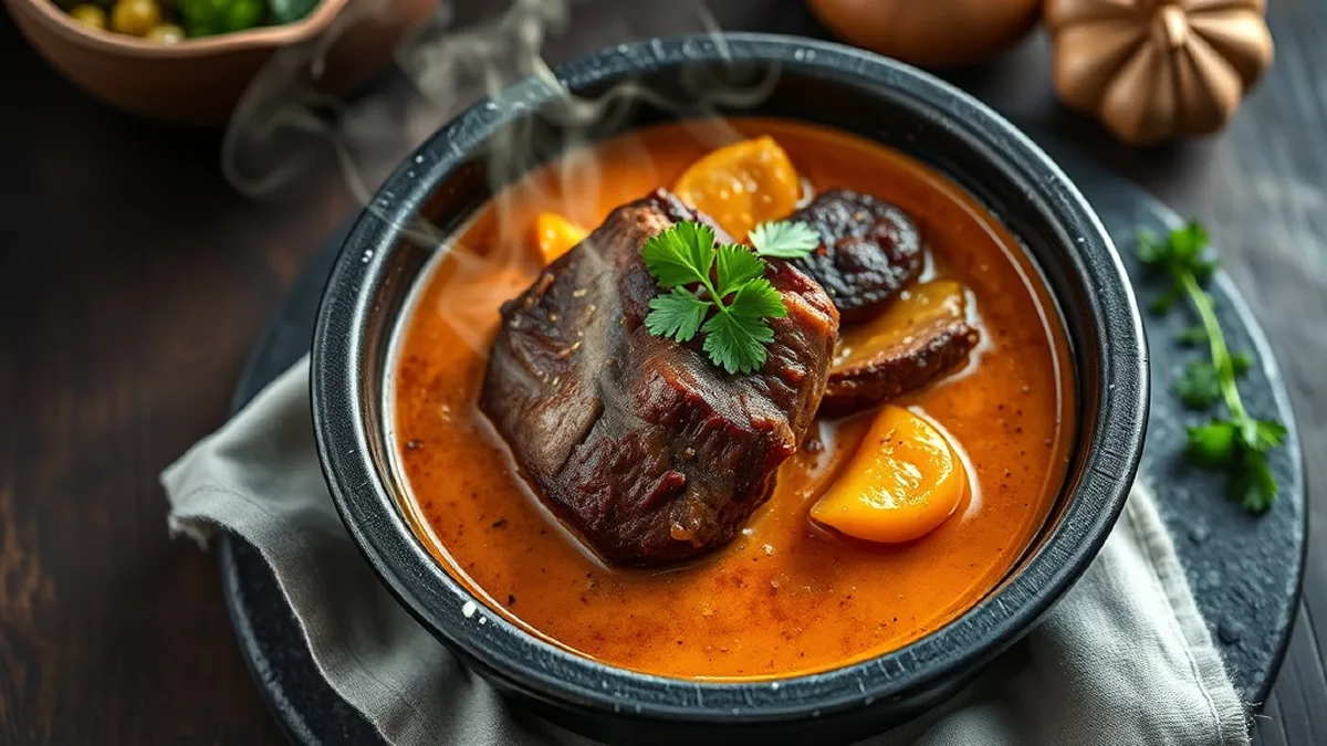 Cuisson de la langue de bœuf à la cocotte-minute : durée, légumes et sauce piquante