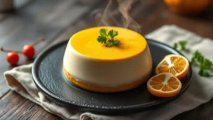 Mousse au citron maison — plat fini vu de dessus