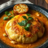 Pintade chaponnée au four : farce aux herbes, cuisson lente et la peau croustillante