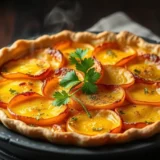 Tarte normande aux pommes : crème, œufs, pommes Golden et pâte brisée, la vraie version