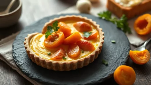 Tarte aux abricots et crème d&rsquo;amandes : frangipane, abricots à peine cuits et pâte sablée