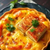 Tarte aux poireaux et saumon : appareil crème-œuf, poireaux fondus et saumon fumé