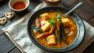 Dashi japonais classique — plat fini vu de dessus