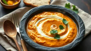 Pâte de curry rouge thaï fraîche — plat fini vu de dessus