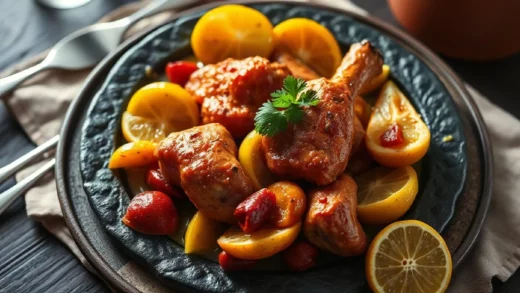 Tagine de poulet aux citrons : ma découverte du vrai citron préservé qui transforme incroyablement le plat
