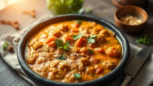 Chermoula marocaine — plat fini vu de dessus