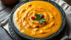 Dhal indien classique — plat fini vu de dessus