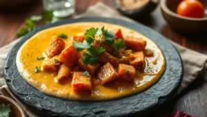 Les 7 épices africaines essentielles — plat fini vu de dessus